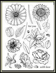 flowers stamp