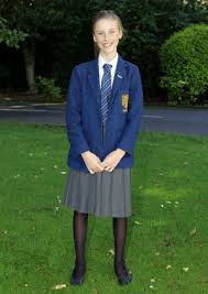 grey school tights