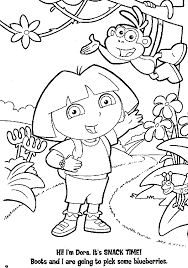 dora coloring pictures