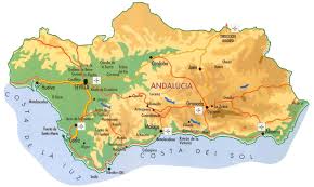 carte andalousie espagne
