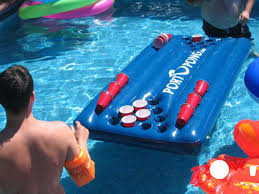 blow up beer pong table