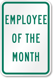 employee of the month sign