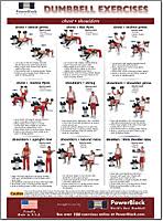 home gym exercises poster