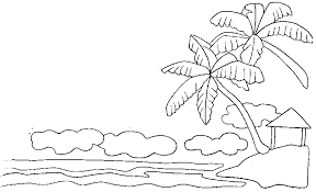 palm tree coloring sheets