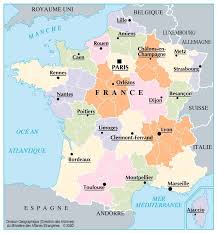 une carte de la france