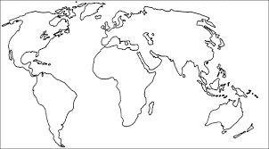 outline of world map