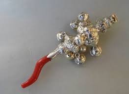 silver baby rattles