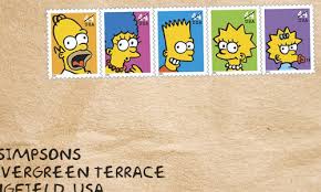 simpsons stamp