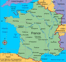 frankreich map