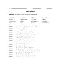 poetry terms