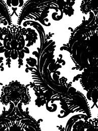 damask flock wallpaper