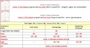 printables literacy children record
