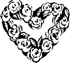 rose heart wreath