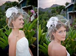 short wedding veil