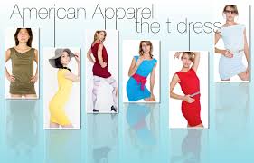 american apparel fine jersey t dress