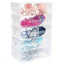 clear shoes box