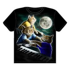 piano cat t shirt