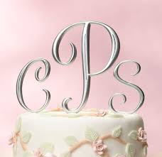 cake top monogram