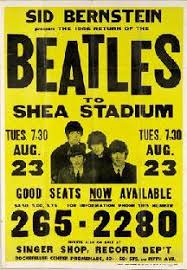 beatles shea stadium poster