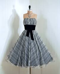 black white dress