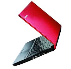 red laptop