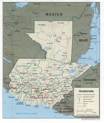 road map of guatemala