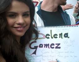 selena gomez autograph signing