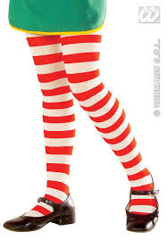 striped pantyhose