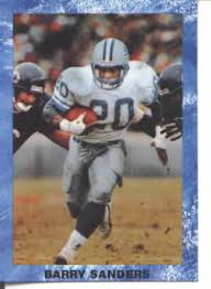 barry sanders football card