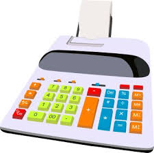 calculator with paper