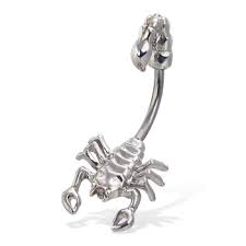 scorpion navel ring