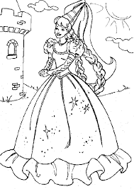 barbie princess coloring sheets