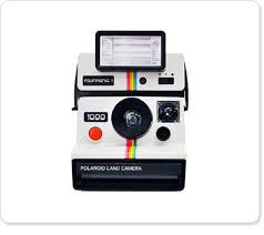 old school polaroid camera