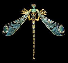 art nouveau dragonflies