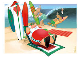 beach christmas card