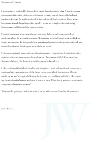 artists statement