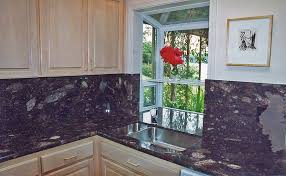 granite kitchen backsplash