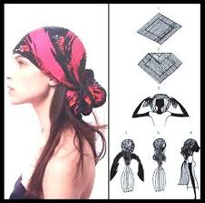 tying a headscarf