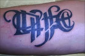 ambigram tattoos