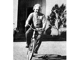 albert einstein bicycle