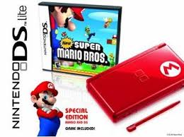 nintendo ds red and black
