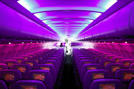 Virgin America Mood lighting