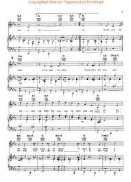 cabaret sheet music