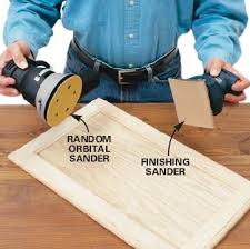 sanding wood
