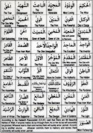 99 names of allah