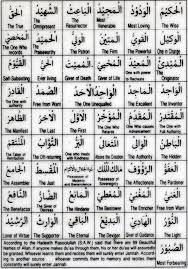 99 names of allah