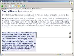 personal statement example
