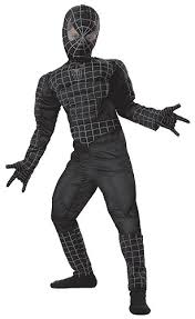 black spiderman suit