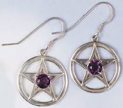 pentacle earrings