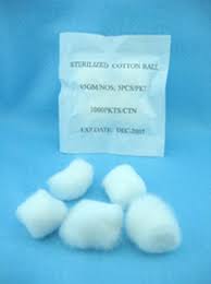 sterile cotton ball